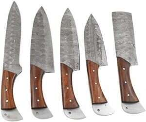 Wild Turkey Handmade - 5pc High Carbon Steel Kitchen Knife Set - DM-2116