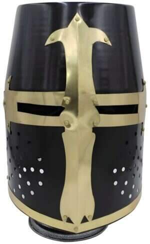 Medieval Warrior - Crusader Helmet (Black) - TC-2204BK