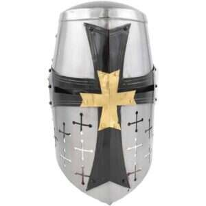 Medieval Warrior Crusader Great Helm Helmet - H-113
