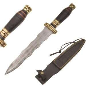 Old Ram - Custom Handmade Damascus Wicked Blade Hunting Knife - DM-OR-546