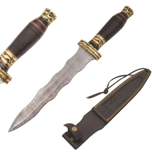 Old Ram - Custom Handmade Damascus Wicked Blade Hunting Knife - DM-OR-546