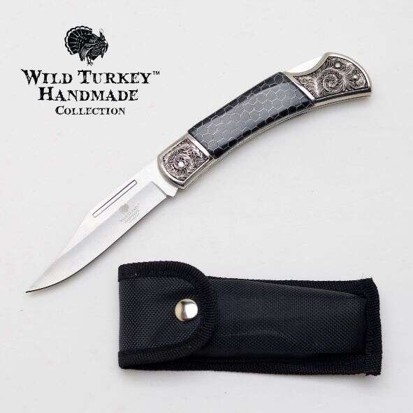 Wild Turkey Handmade - Manual Folding Knife - WT-1239LBK