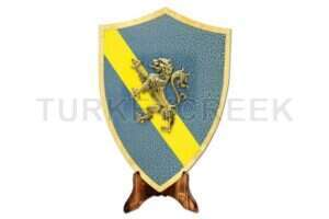 Medieval Warrior Nobel Knight Rampant Lion Gallant shield