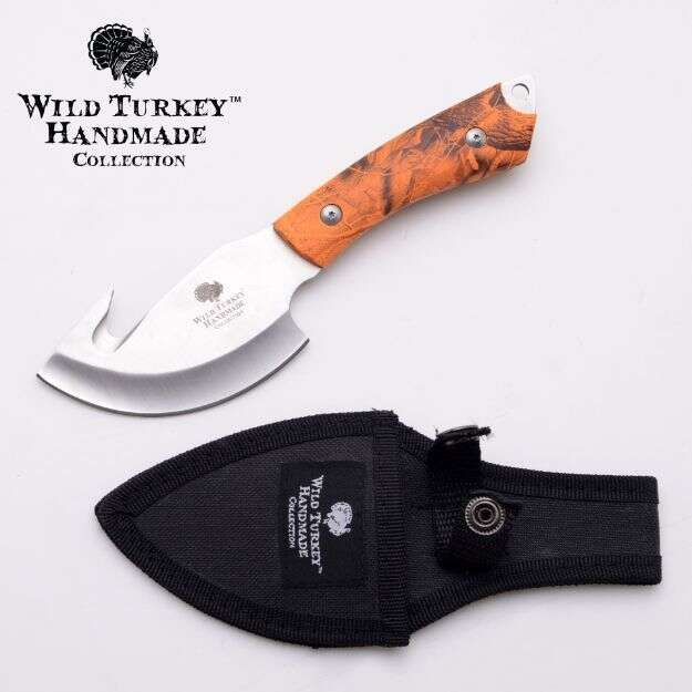 Wild Turkey Hand Made - Outdoor Tactical Heavy Duty Fix Blade Knife - HK-042OC