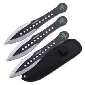 Z-Hunter - Throwing Knives - Set of 3 - ZB-163-3BK