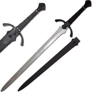 Medieval Warrior -Handmade Black Sword High Carbon Steel Full Tang - BLACKSWORD-SLBLD
