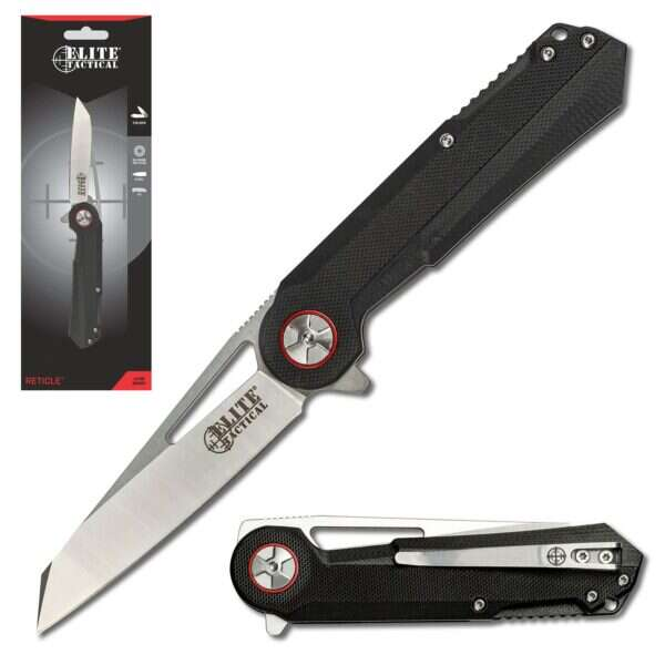 Elite Tactical - RETICLE- Folding Knife (Clamshell) - ET-FDR004BRDCS