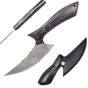 Old Ram - Handmade Custom Damascus Hunting Knife - DM-OR-557