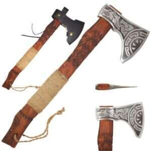 Old Ram -Handmade High Carbon Viking Throwing Axe - OR-725