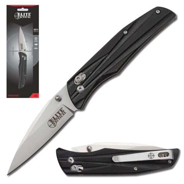 Elite Tactical - TRAVERSE - Folding Knife w/Rapid Lock - ET-FDR009