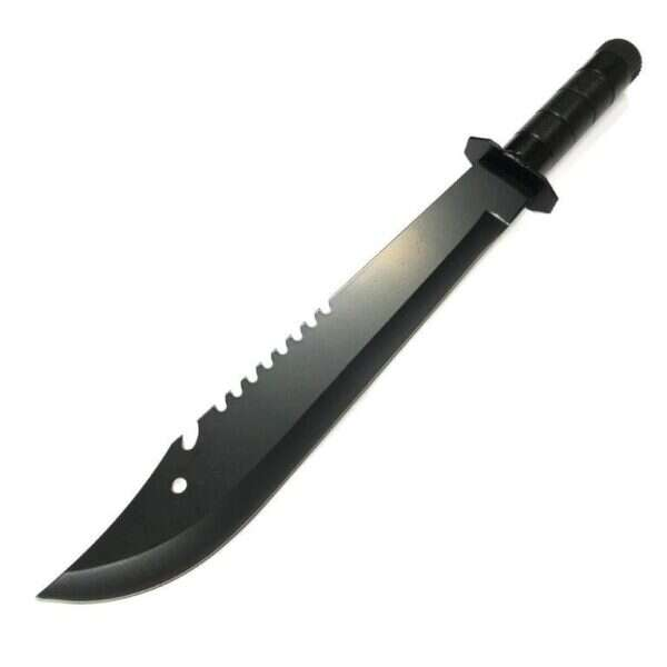 Enkel djungelkniv / röjkniv 49cm svart