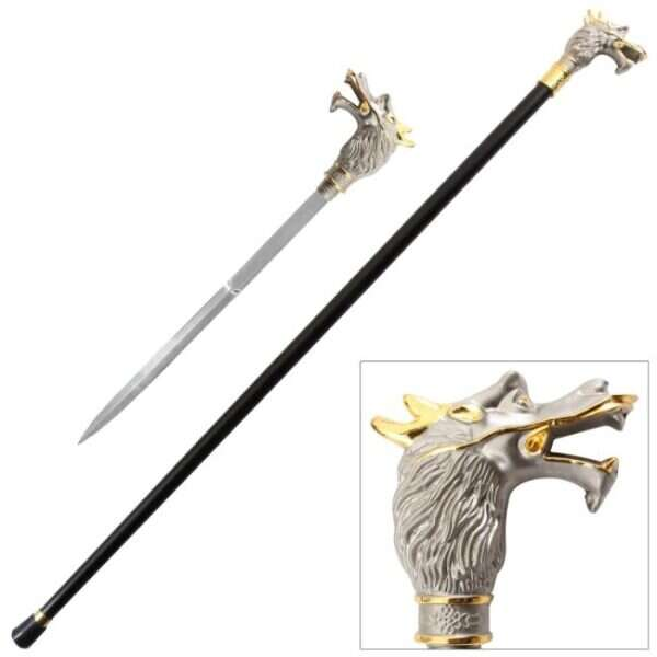 Snake Eye Tactical - Dragon Head Walking Cane - SE-5370