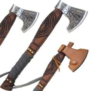 Old Ram -Handmade High Carbon Viking Throwing Axe - OR-713