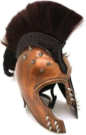 Medieval Warrior Brand 20G Steel Punk Trojan Helmet