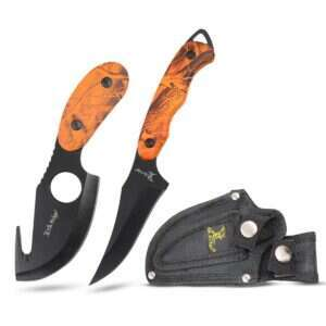 Elk Ridge - 2-PC Fixed Blade Hunting Knife Set - ER-300OC