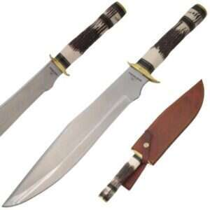 Old Ram - Handmade Bone Handle Bowie Knife - OR-281