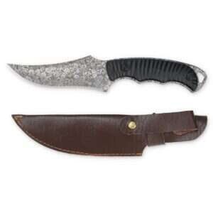 Kniv - jaktkniv med läderslida