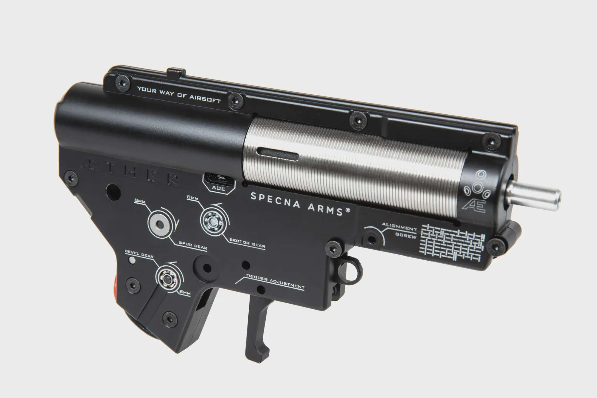 Specna Arms RRA SA-P17 Prime™ Light Ops Stock Kestrel™ ETU airsoft Carbine with Brushless Motor Grey