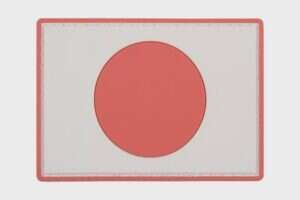 Japan Flag - 3D Badge