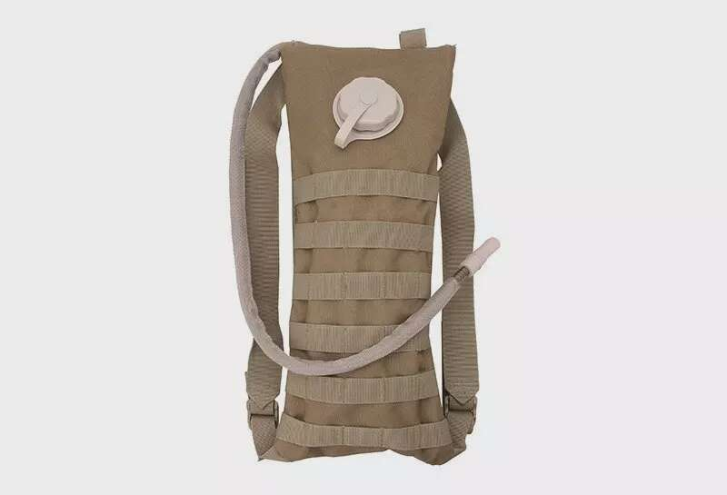 Hydration cover with bladder - tan