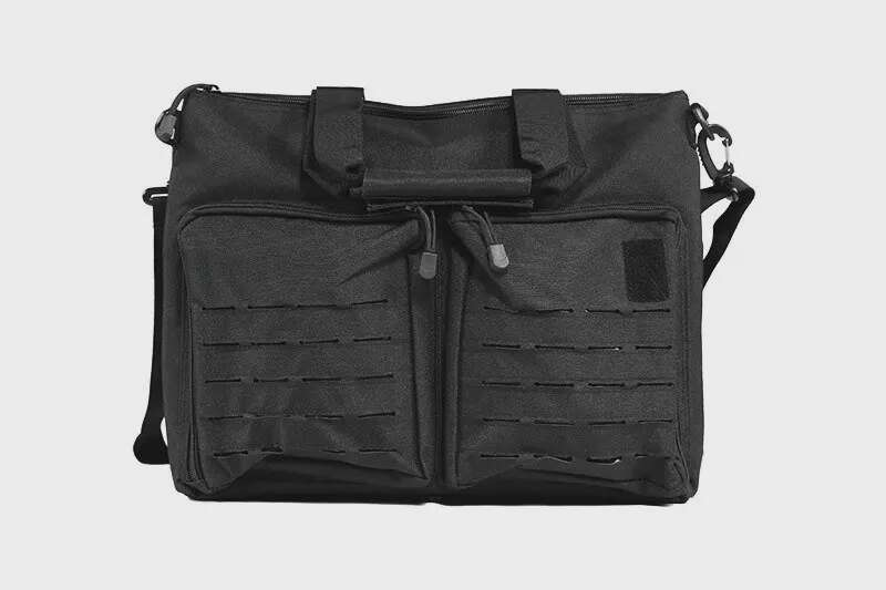 Laser-Cut tactical bag - black