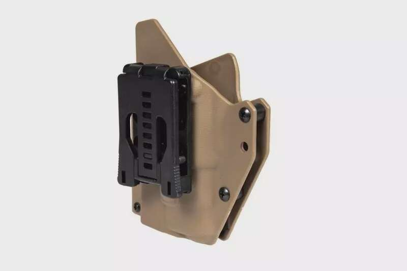 Composite Holster for G17 Replicas with Tactical Flashlight - Dark Earth