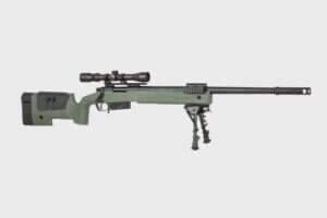 SA-S03 CORE™ sniper rifle replica with scope and bipod - olive green