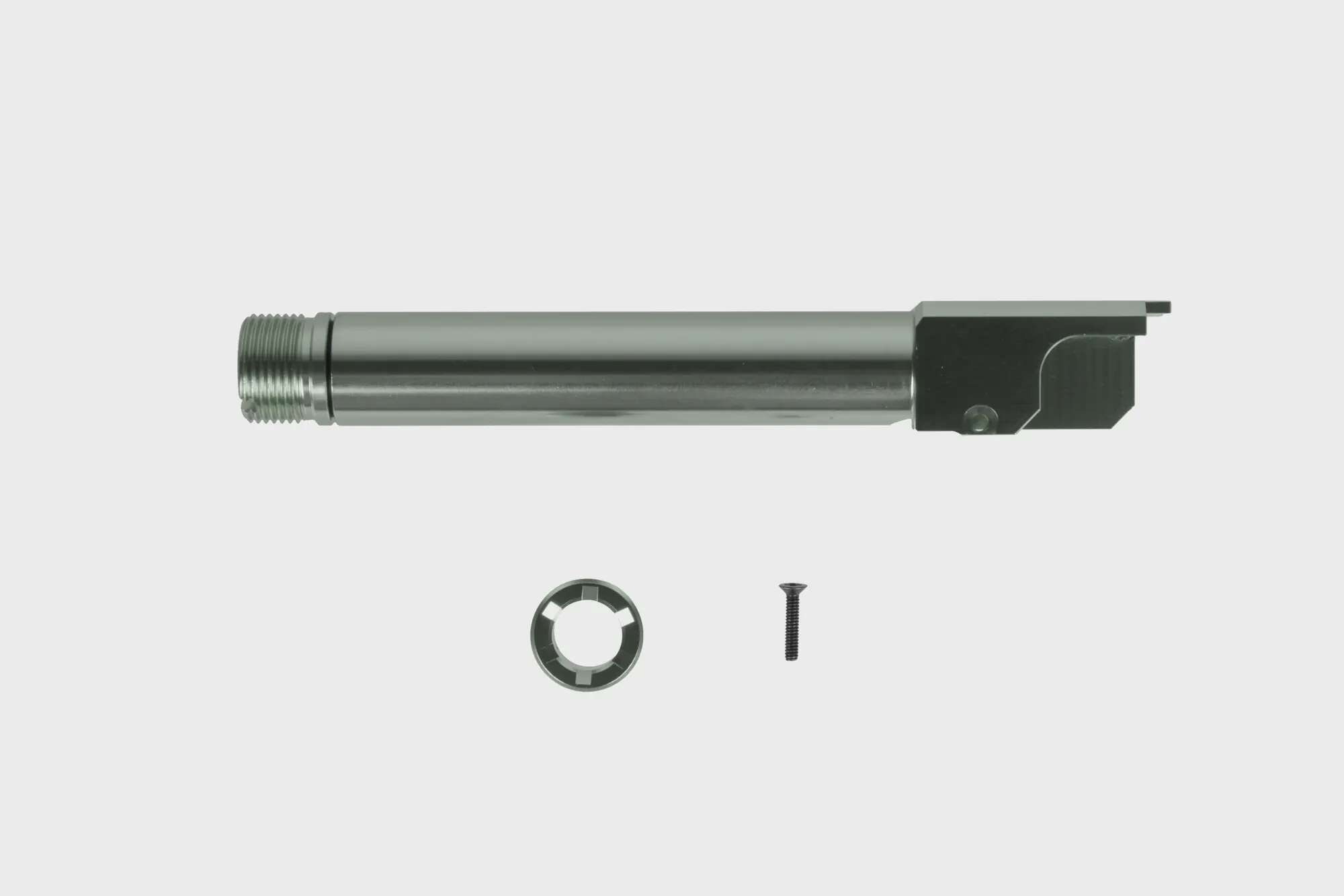 G19 Gen4 "2 Way Fixed" Non-Recoiling External Barrel - Grey