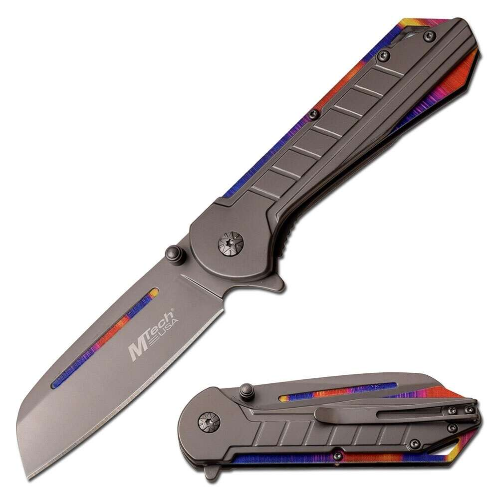 MTech USA MT-A1078GY Spring assisted knife