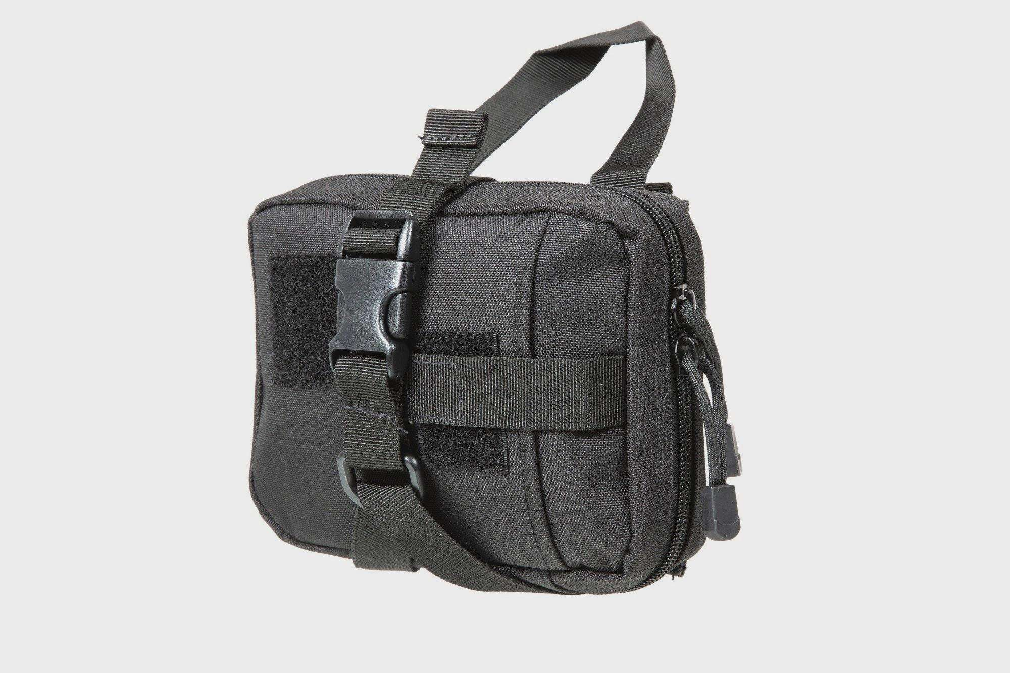 Small MOLLE Rip-Away Medical Pouch - Black