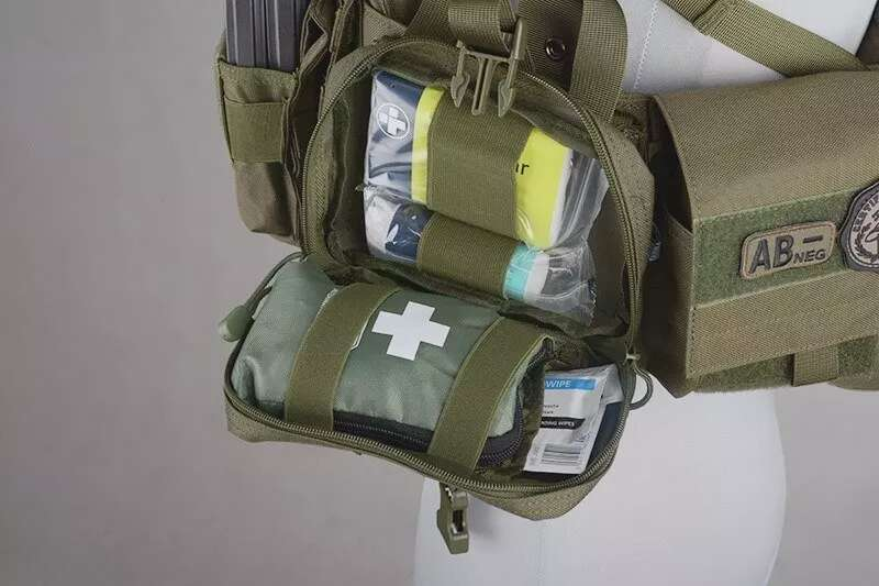 Small MOLLE Rip-Away Medical Pouch - Black