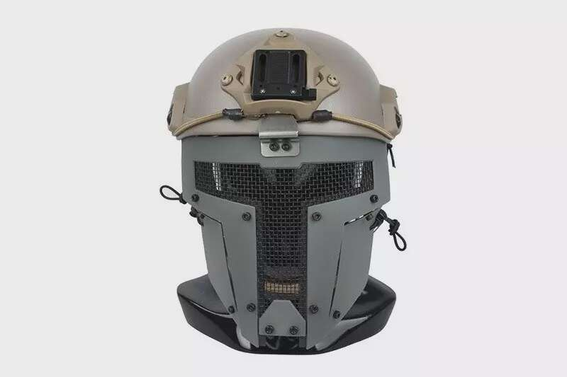 SPT Face Shield for FAST Helmets - Wolf Grey