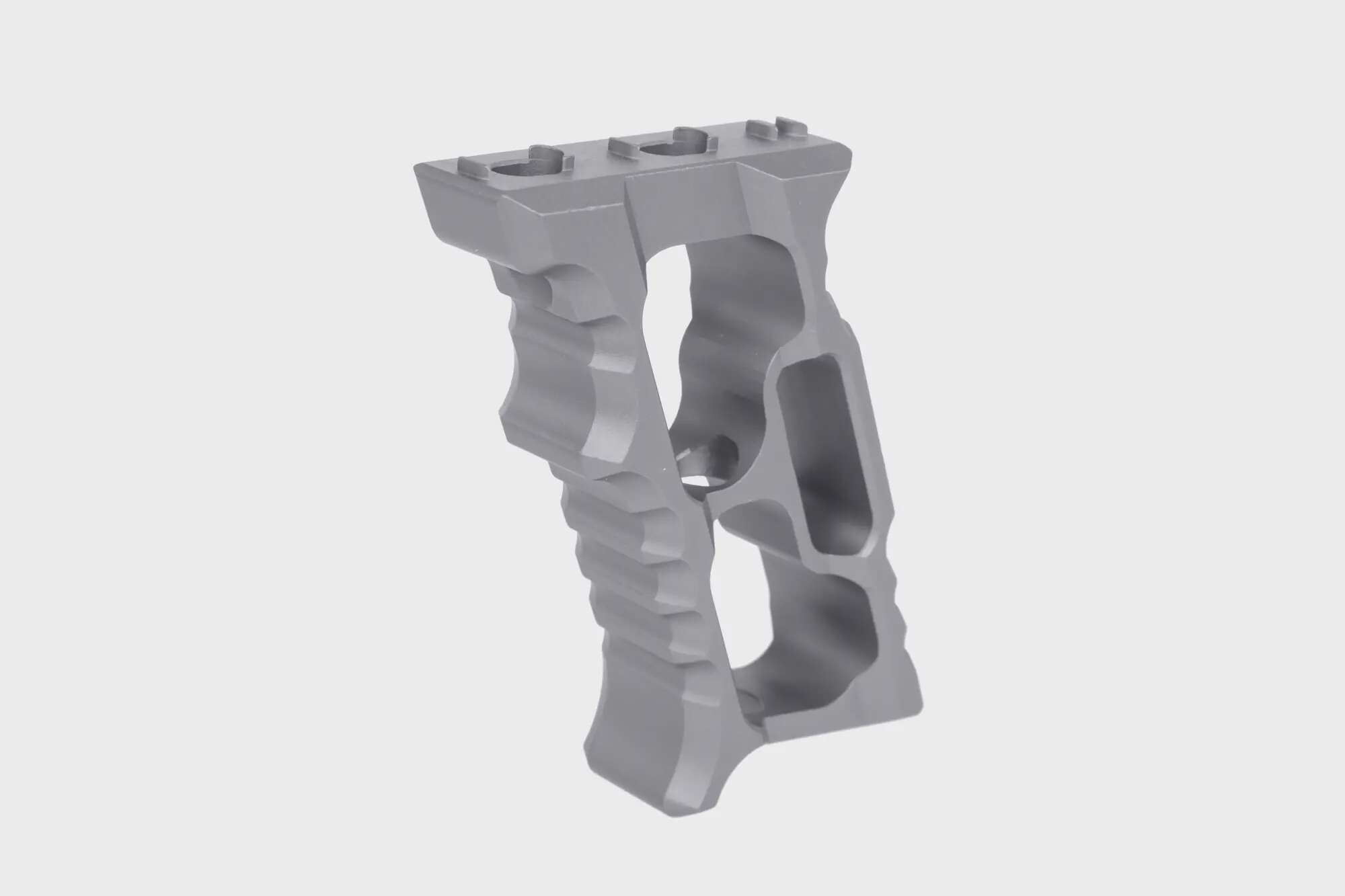 Aluminium angle grip TD Minivert for KeyMod/M-LOK Grey