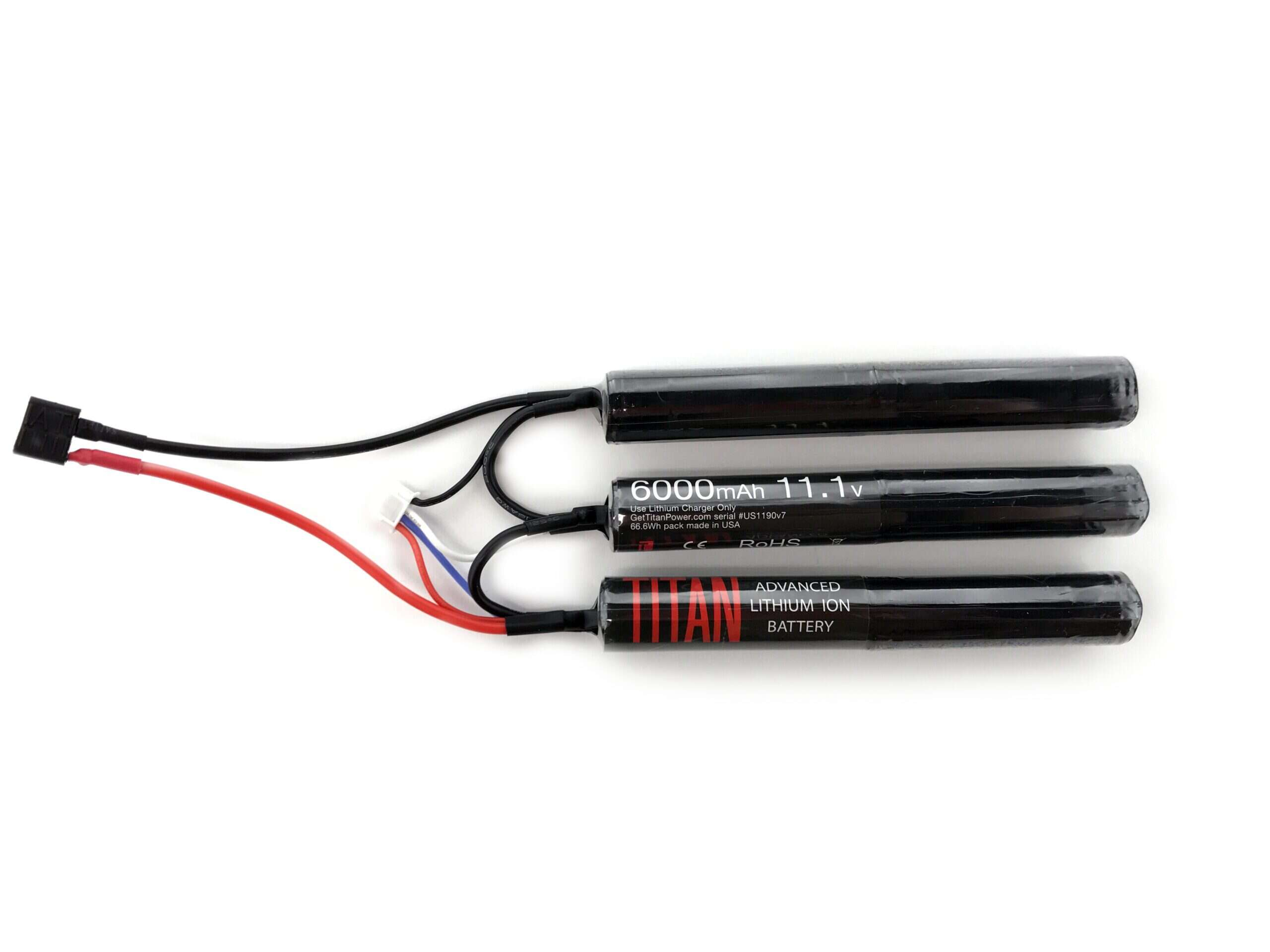 Li-Ion Battery TITAN 11.1V 6000mAh, 30C - Crane (3-pieces)