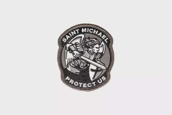 Saint Michael Modern Embroided Patch - SWAT