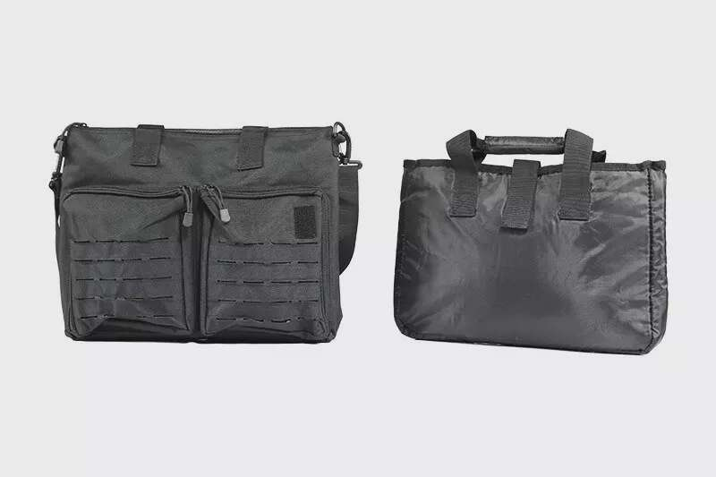 Laser-Cut tactical bag - black
