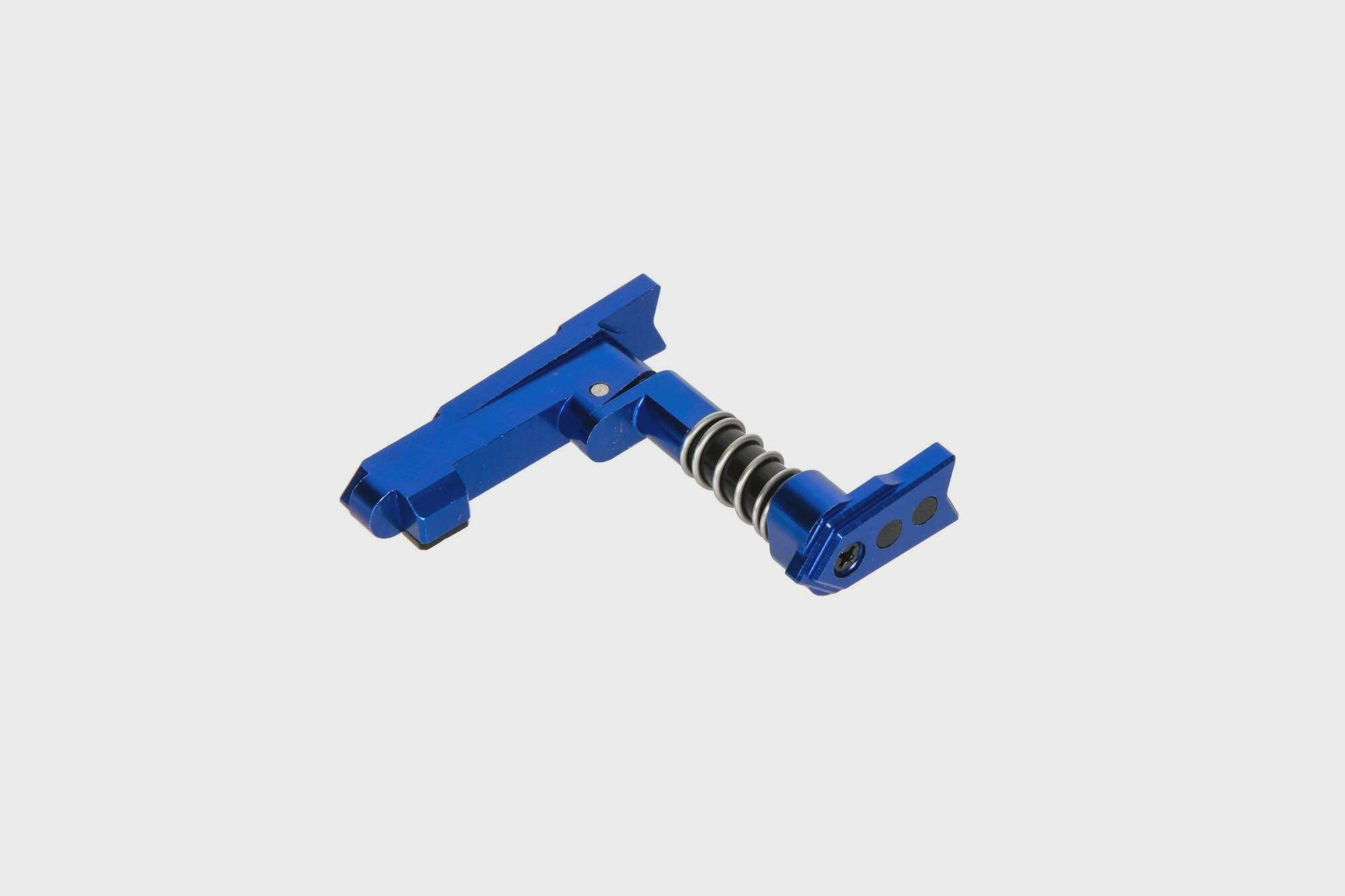CNC M4/M16 magazine release on both sides (A) - Blue