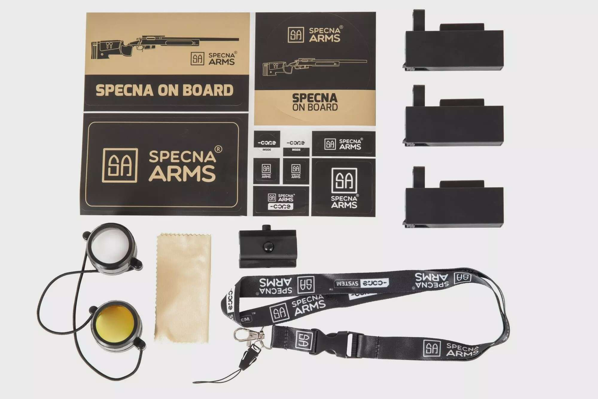 SA-S02 CORE™ sniper rifle replica with scope and bipod - olive green
