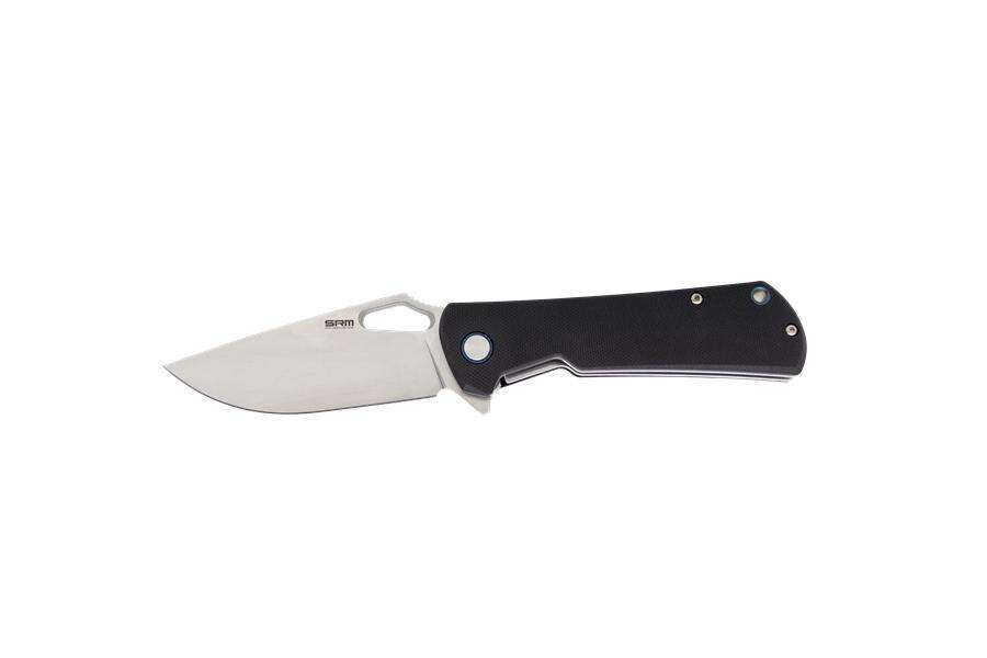 SRM - 1168 - Fällkniv - D2 stål - flipper - G10 - kullager