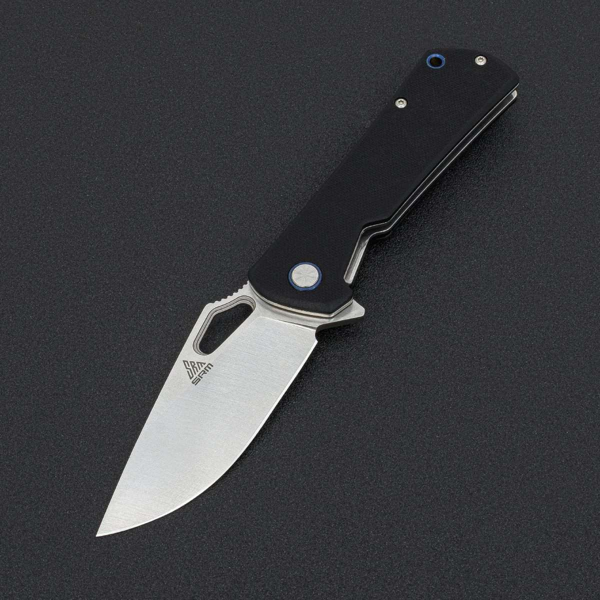 SRM - 1168 - Fällkniv - D2 stål - flipper - G10 - kullager