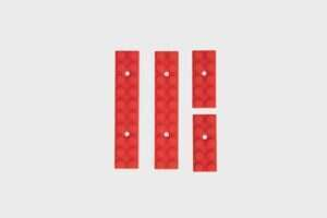 MLOK Rail Guards Blocks - Red