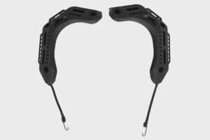 Mounting rail set for Wosport Type MK helmets Black
