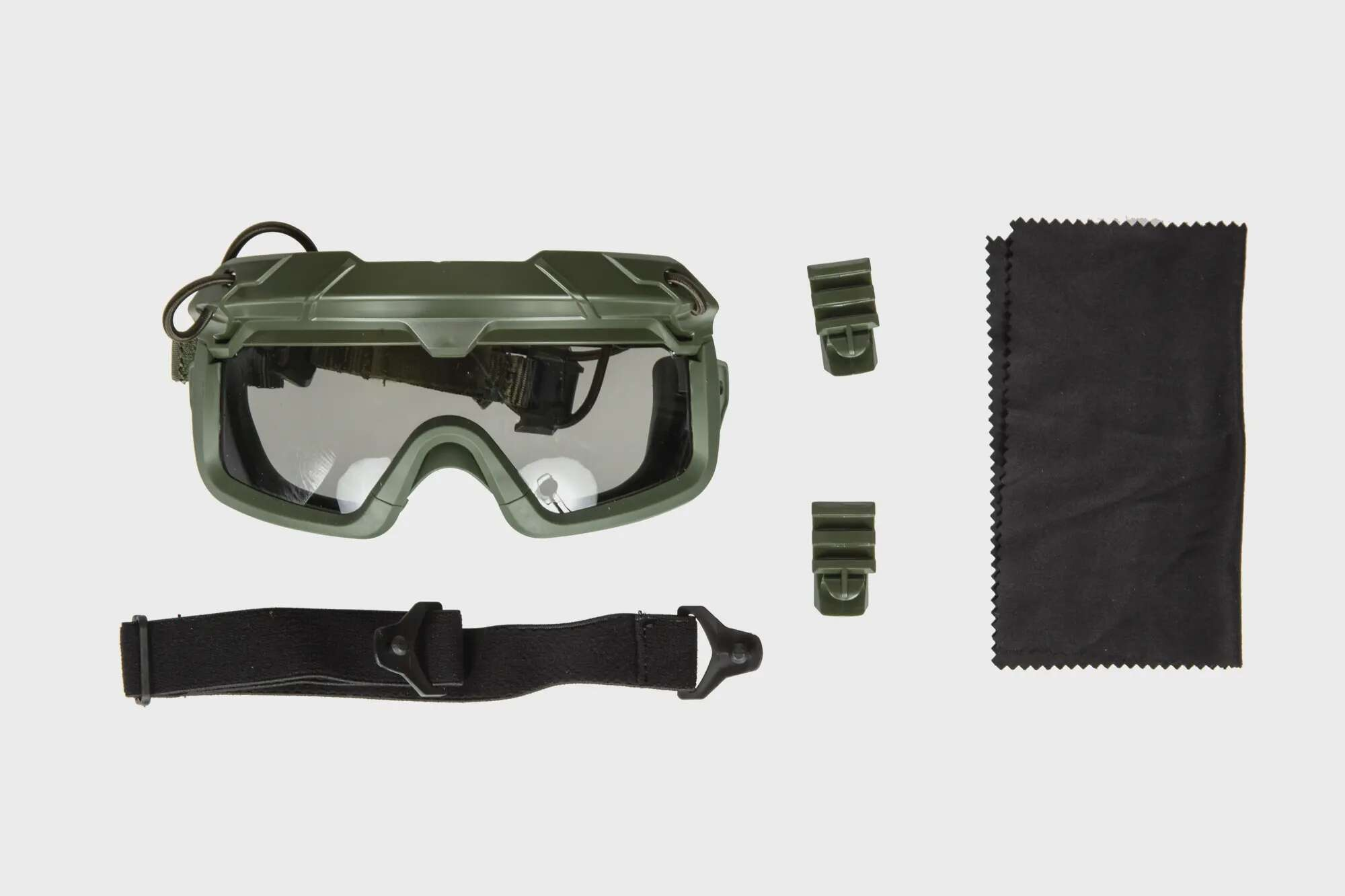 Tactical goggles 2in1 Olive / Black