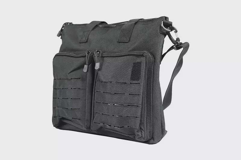 Laser-Cut tactical bag - black