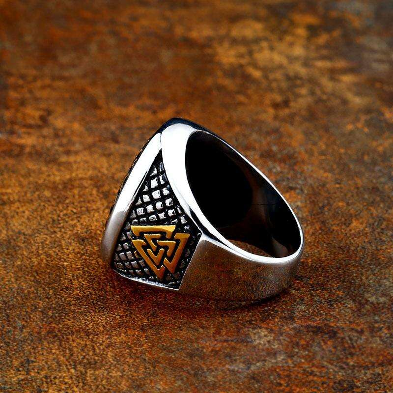 Ring - Nordisk Mytologi - Vegvisir guld
