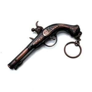 Stor Nyckelring - ~8-13cm - piratpistol - knallpulver