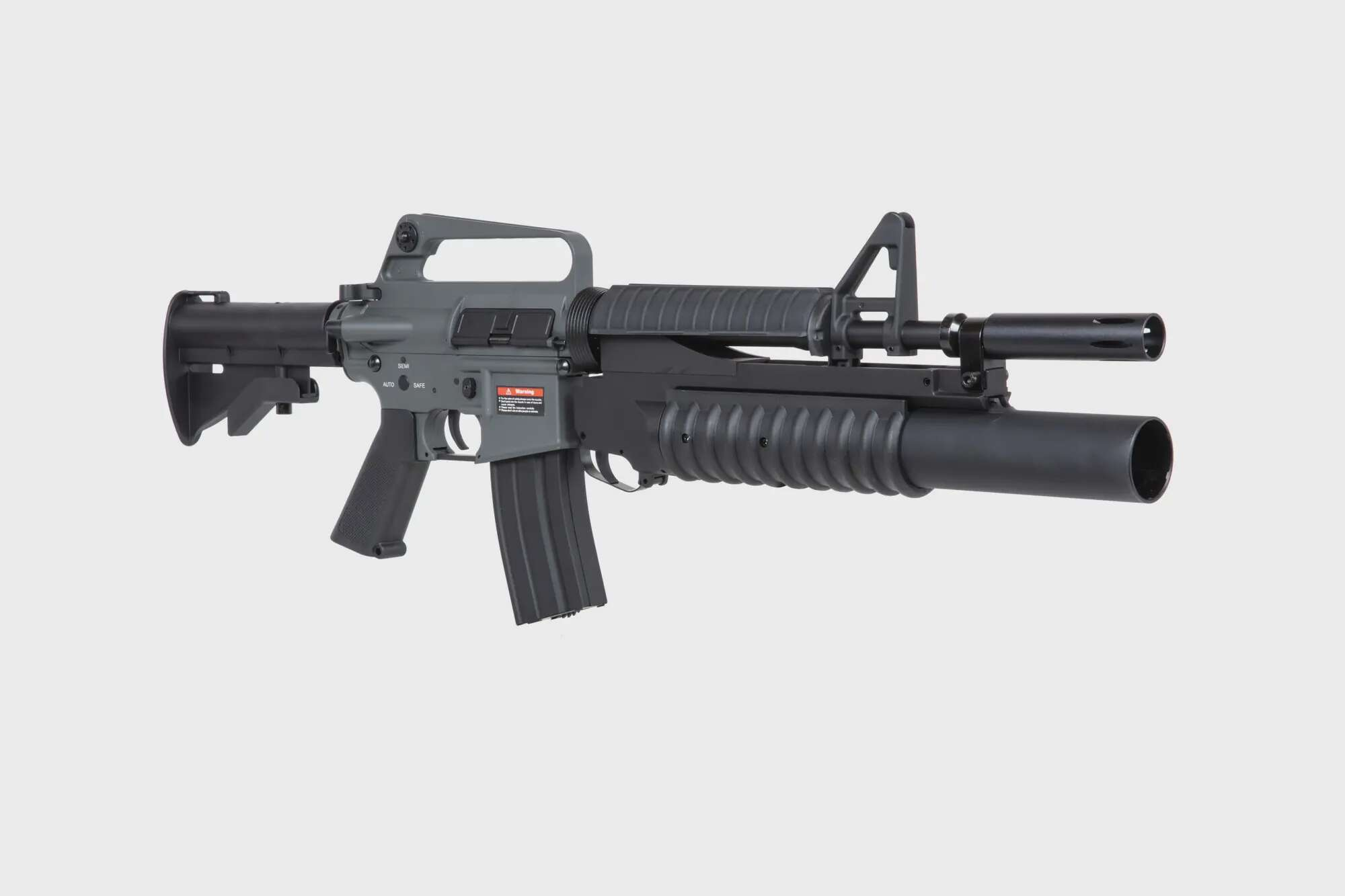 E&C EC-704 Kestrel™ ETU ASG carbine with grenade launcher Grey