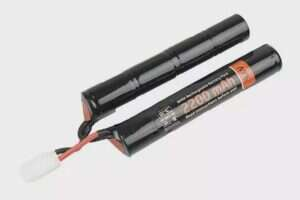 Rechargeable NiMH 9.6V 2200mAh battery - bipartite