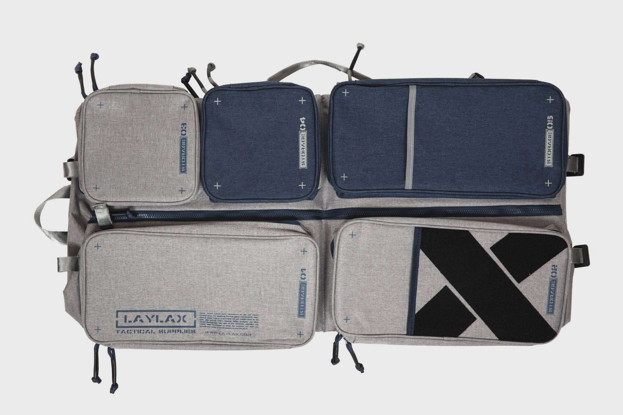 Container Gun Case - grey / navy