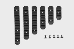 Set of 6 polymer RIS rails for M-LOK Black